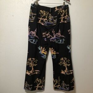 Zara Oriental Pattern Embroidered Pants